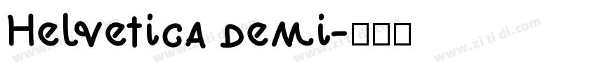 Helvetica demi字体转换